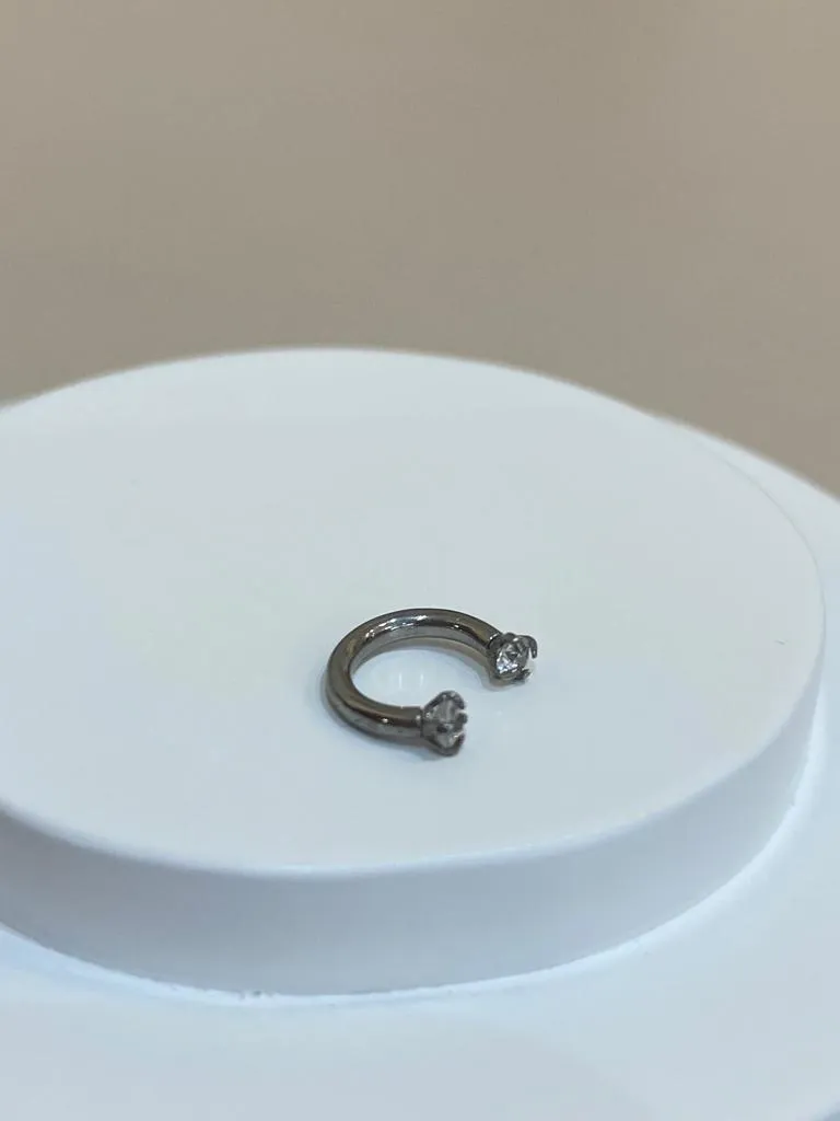 PIERCING FERRADURA ZIRCONIAS