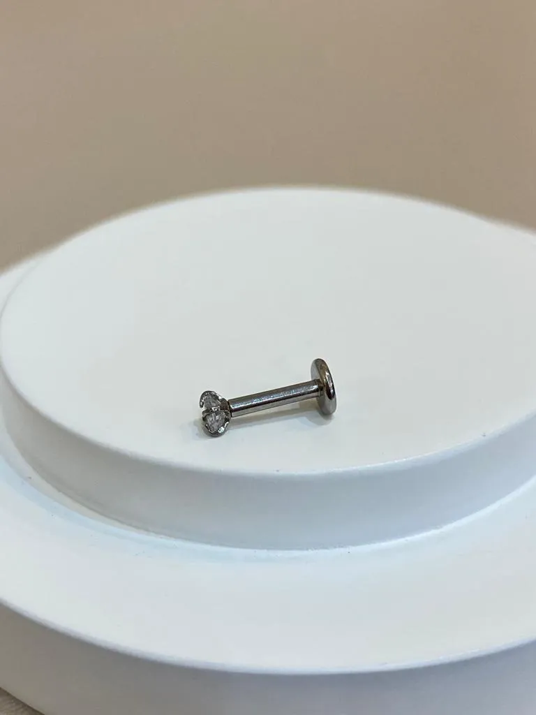 PIERCING HASTE 6MM ROSCA FRONTAL AÇO