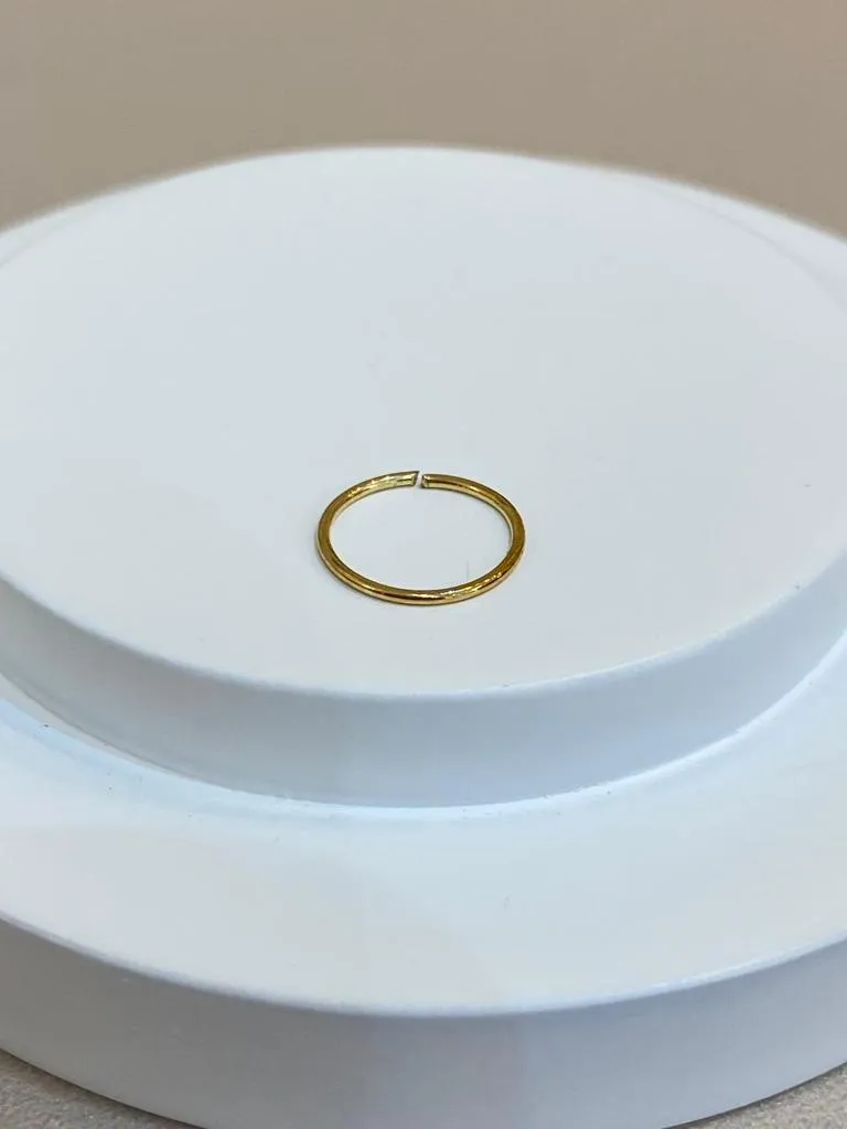 PIERCING NARIZ ARGOLA SIMPLES DOURADO