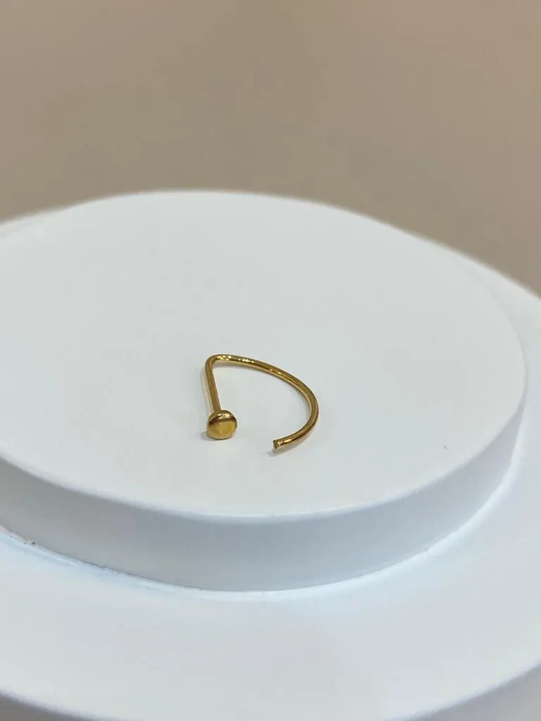PIERCING NARIZ D-RING DOURADO
