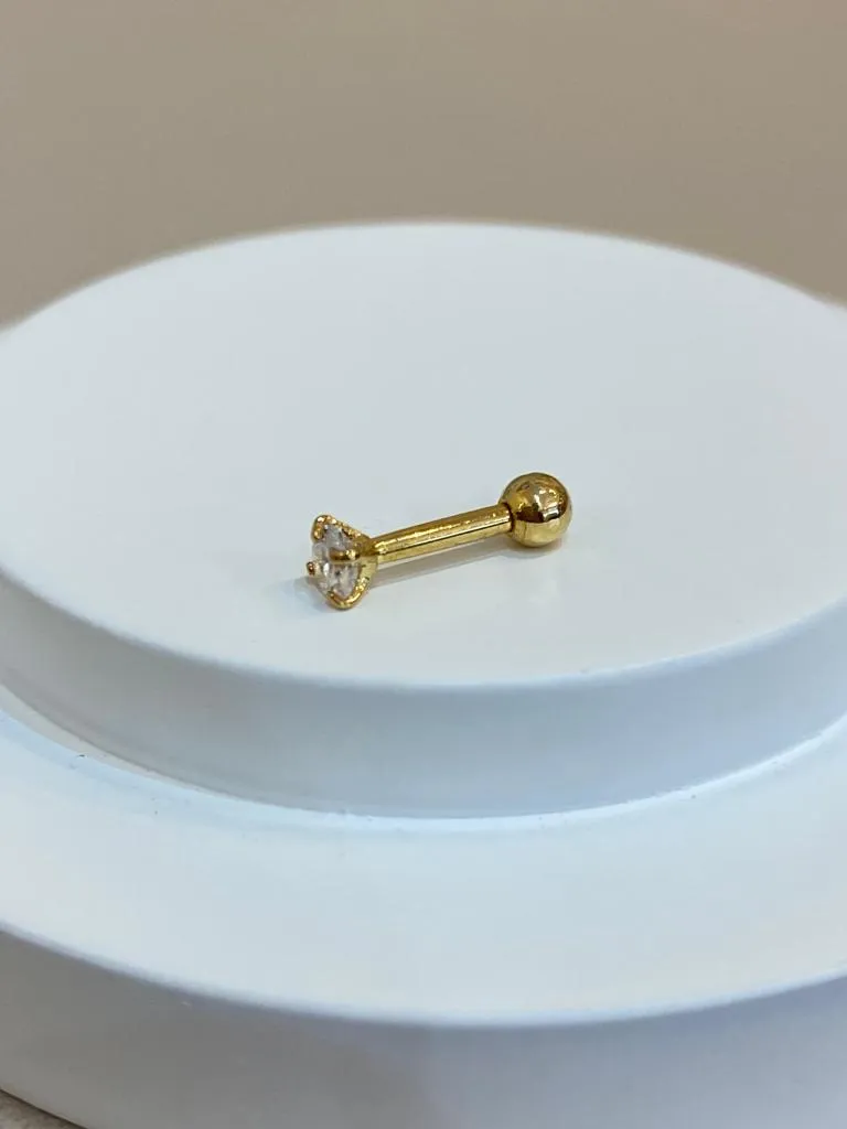 PIERCING P. LUZ 6MM ROSCA ATRÁS G