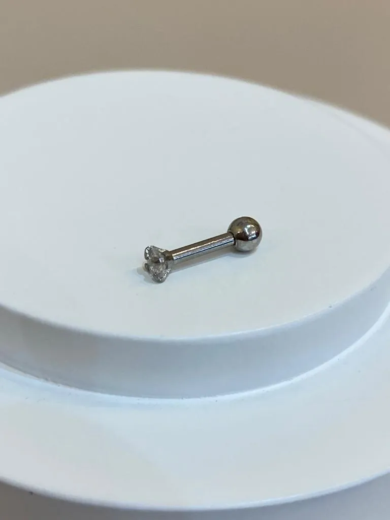 PIERCING P. LUZ 6MM ROSCA ATRÁS M