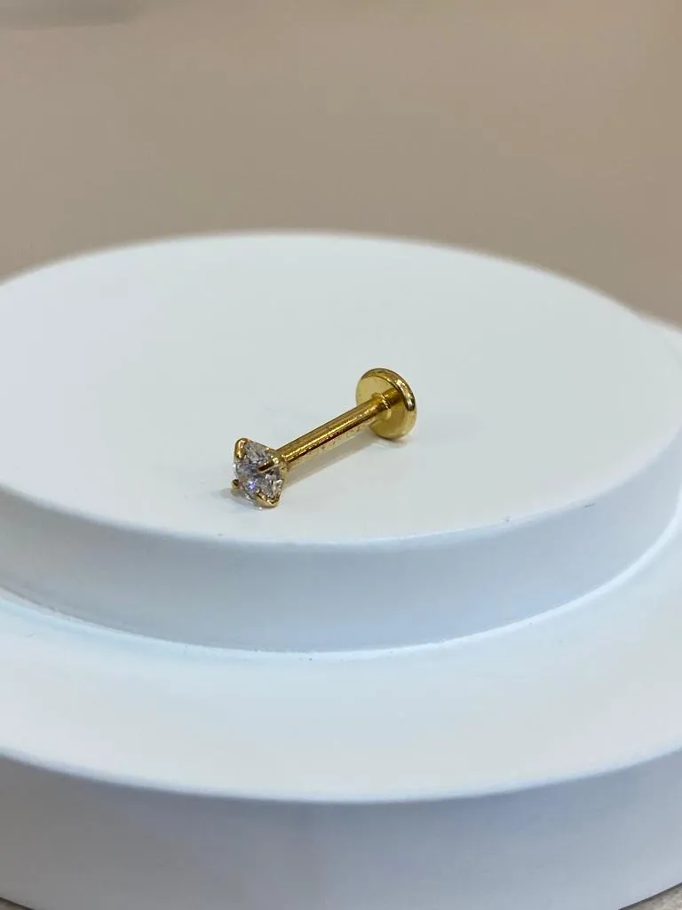 PIERCING PONTO DE LUZ ROSCA FRONTAL G