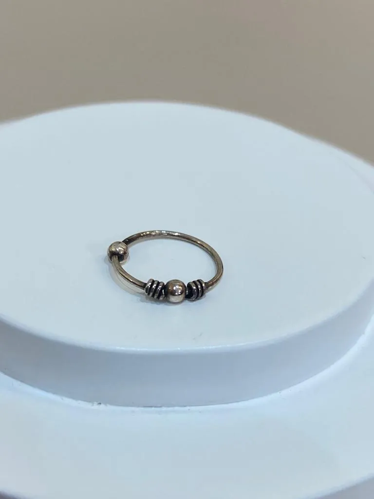 PIERCING PRATA INDIANO BOLINHA
