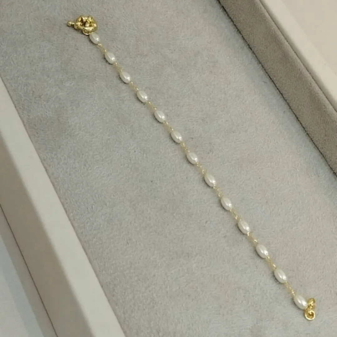 PULSEIRA PÉROLA OVAL FECHO BOIA