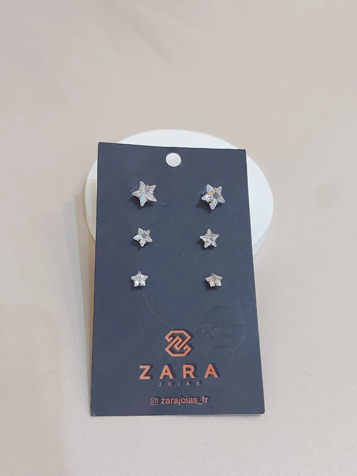 TRIO ESTRELAS ZIRCÔNIAS