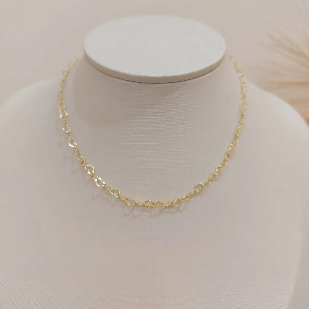 CHOKER ELOS CORAÇÕES DELICADOS