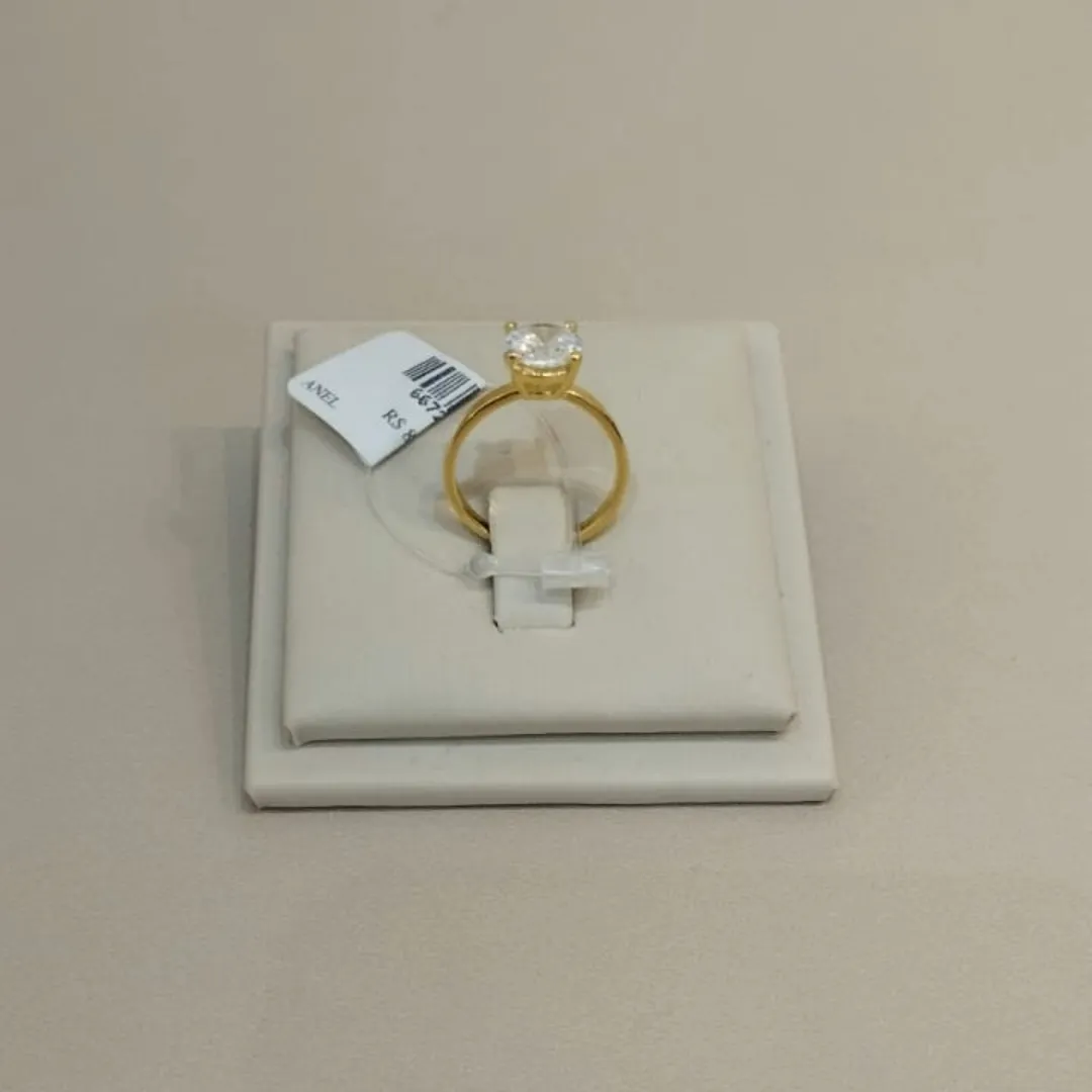 ANEL SOLITÁRIO ZIRCONIA MAXI