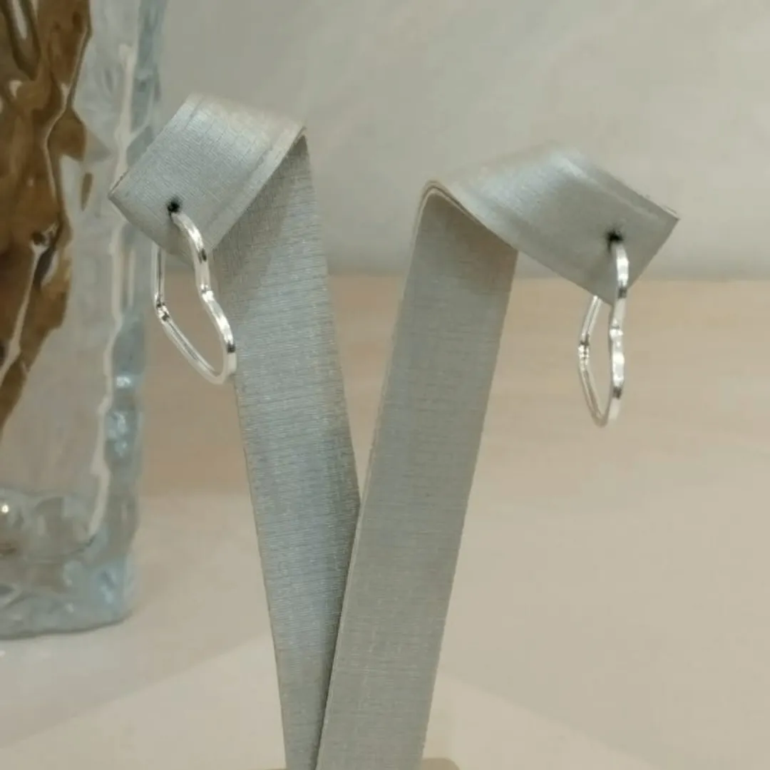 ARGOLA PRATA CORAÇÃO M