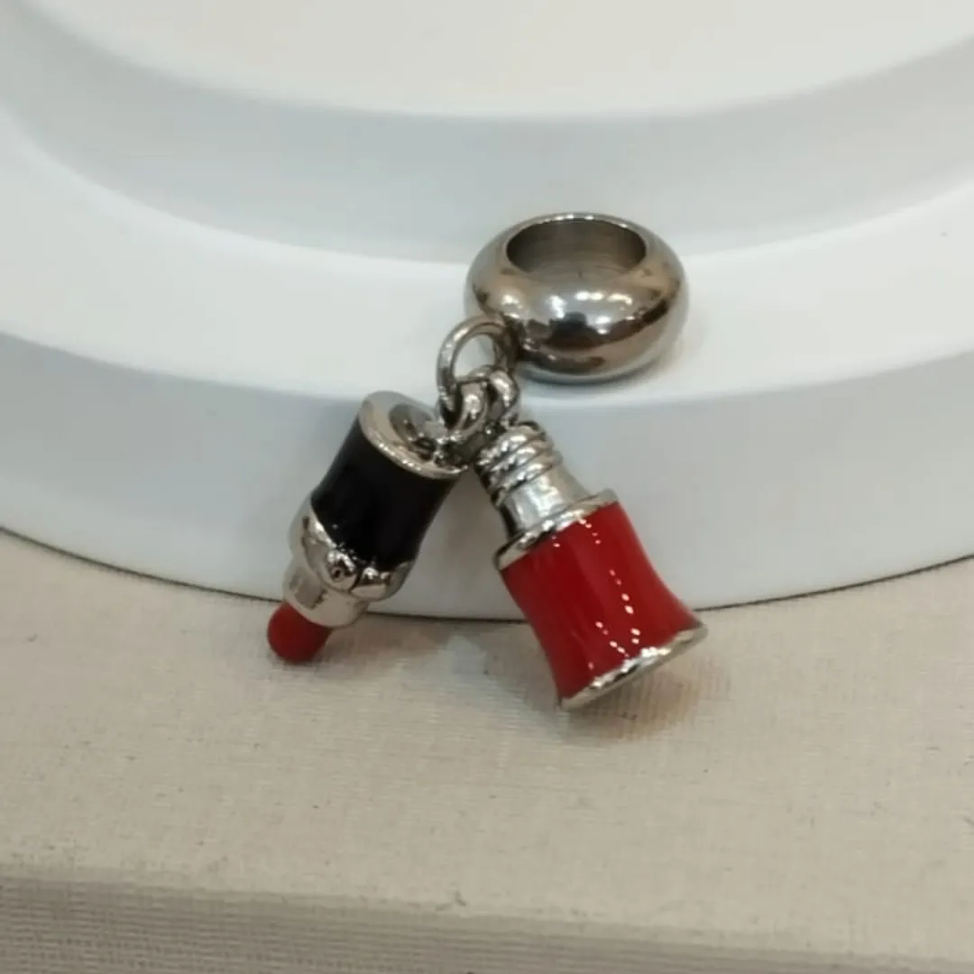 BERLOQUE AÇO BATOM E ESMALTE RESINADOS