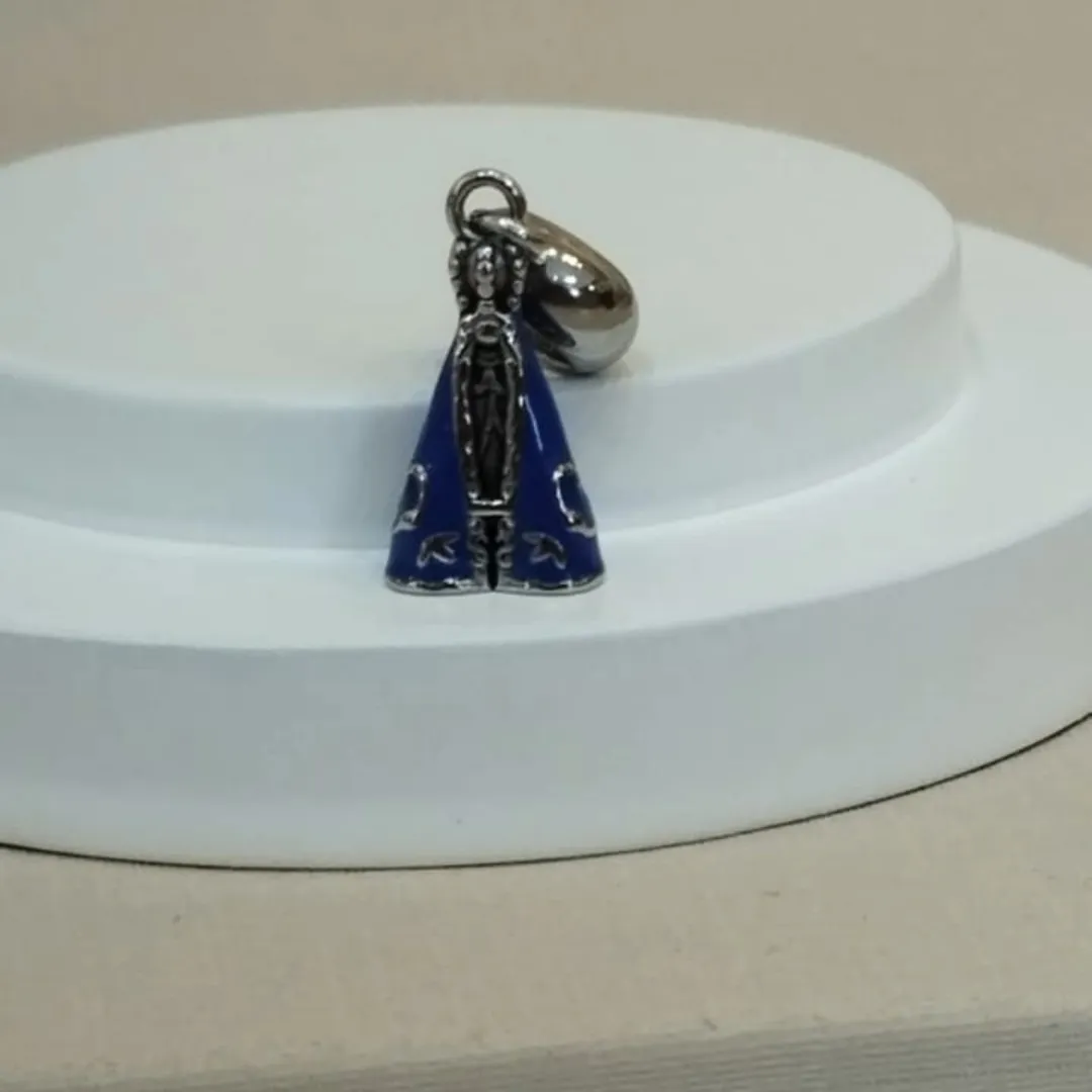 BERLOQUE AÇO NOSSA SENHORA APARECIDA RESINADA