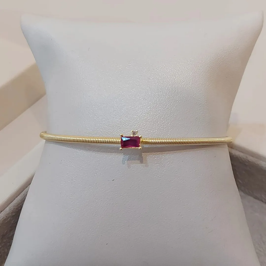 BRACELETE ITALIANO FUCSIA TROPICAL