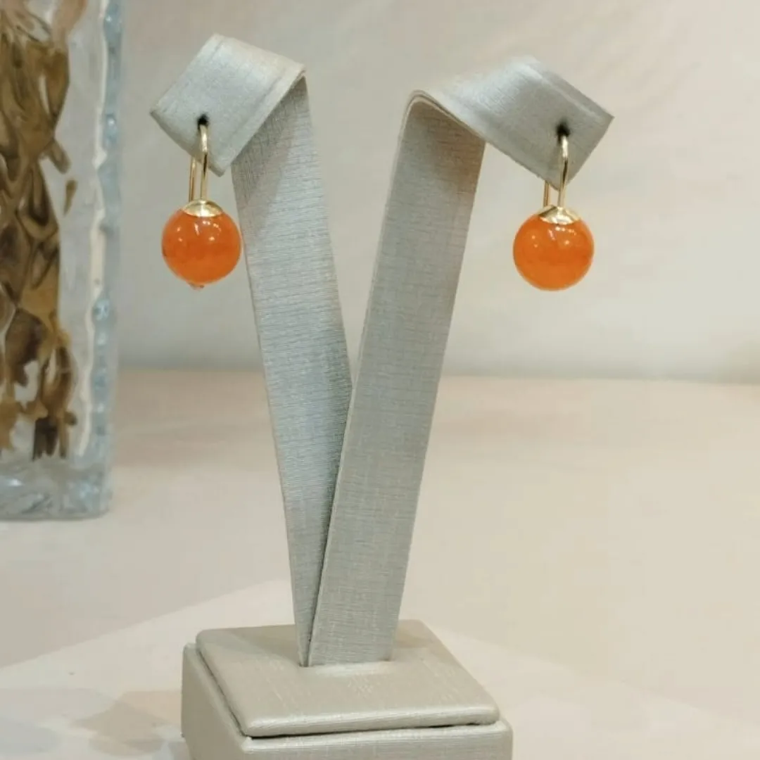 BRINCO GANCHO LARANJA P