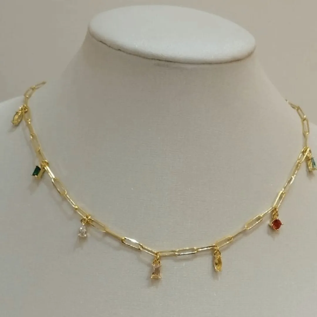 CHOKER CARTIER COM ZIRCONIAS MULTIFORMES