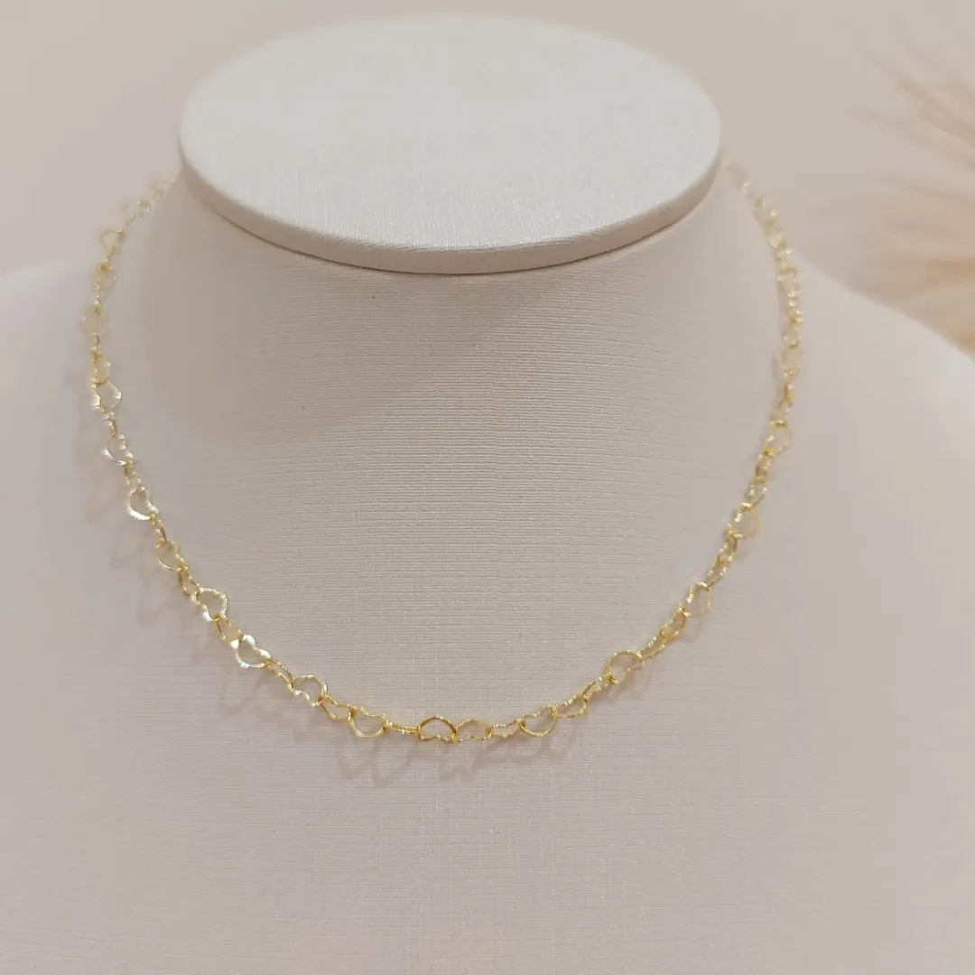 CHOKER ELOS CORAÇÕES DELICADOS