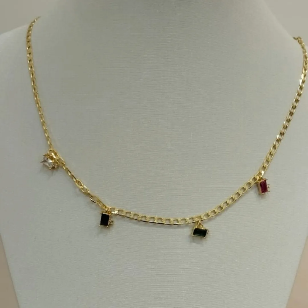 CHOKER GRUMET COLORS TROPICAL
