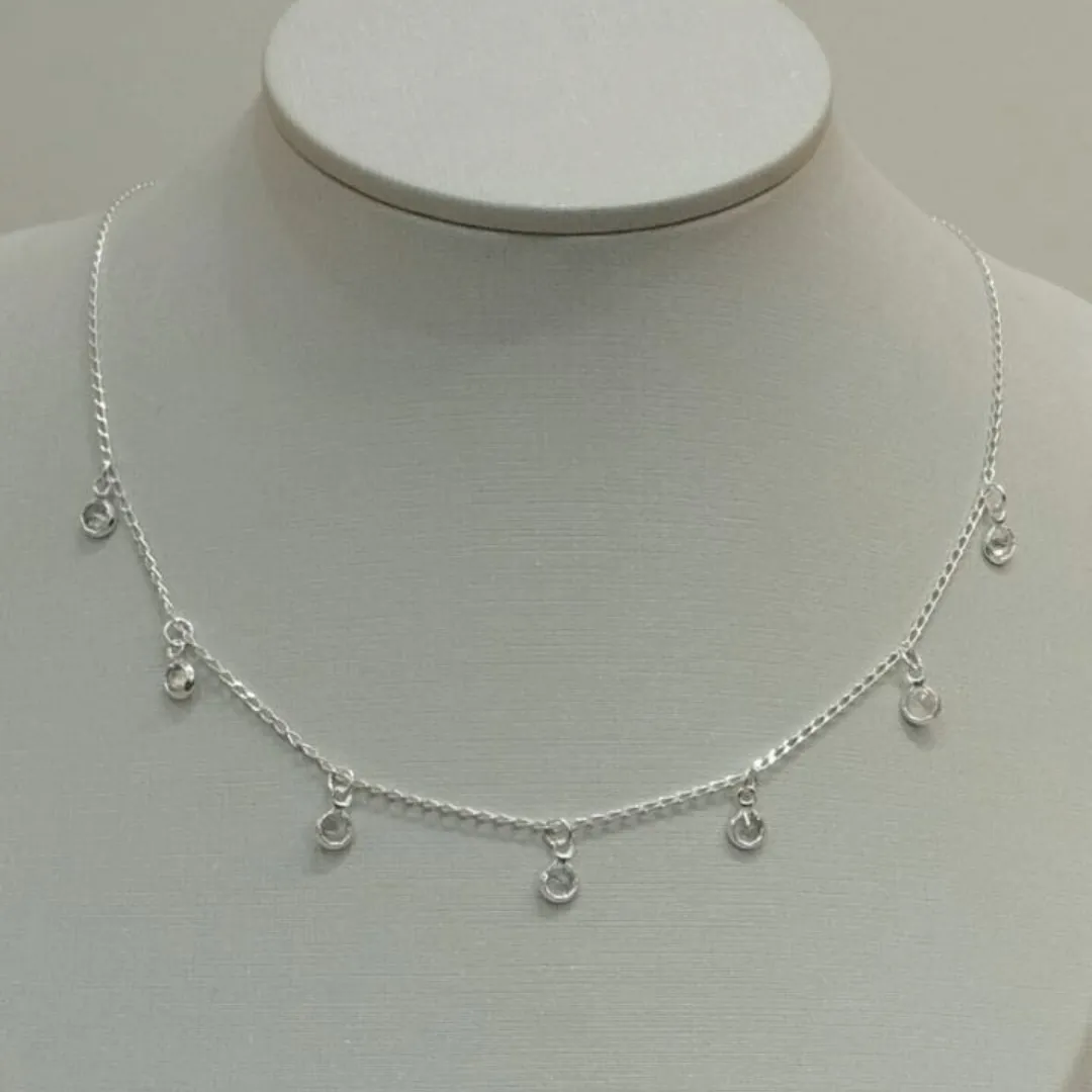 CHOKER PRATA ZIRCÔNIAS