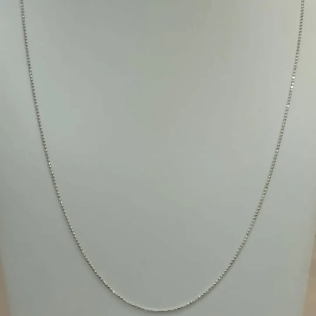 CORRENTE PRATA BOLINHAS 60CM