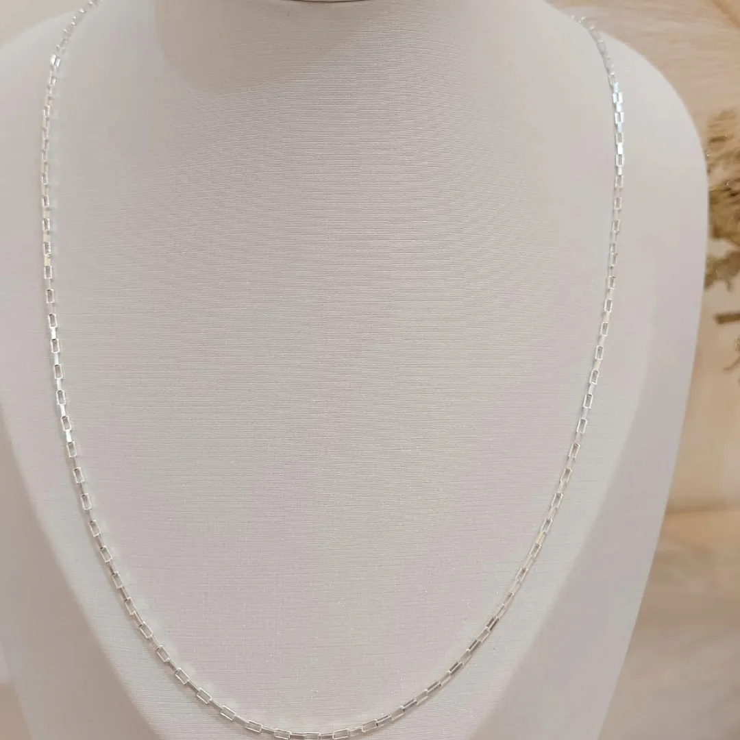CORRENTE PRATA CARTIER FINA 70CM