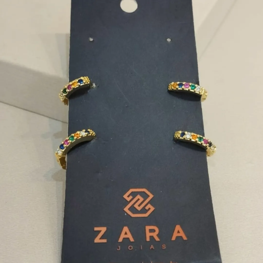 DUPLA ARGOLAS CRAVEJADAS RAINBOW