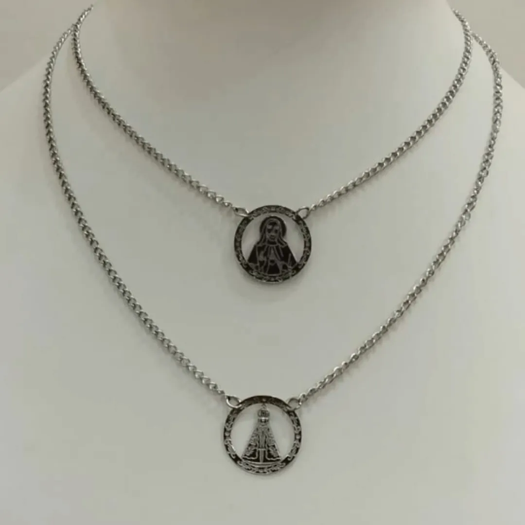 ESCAPULÁRIO AÇO NOSSA SENHORA APARECIDA