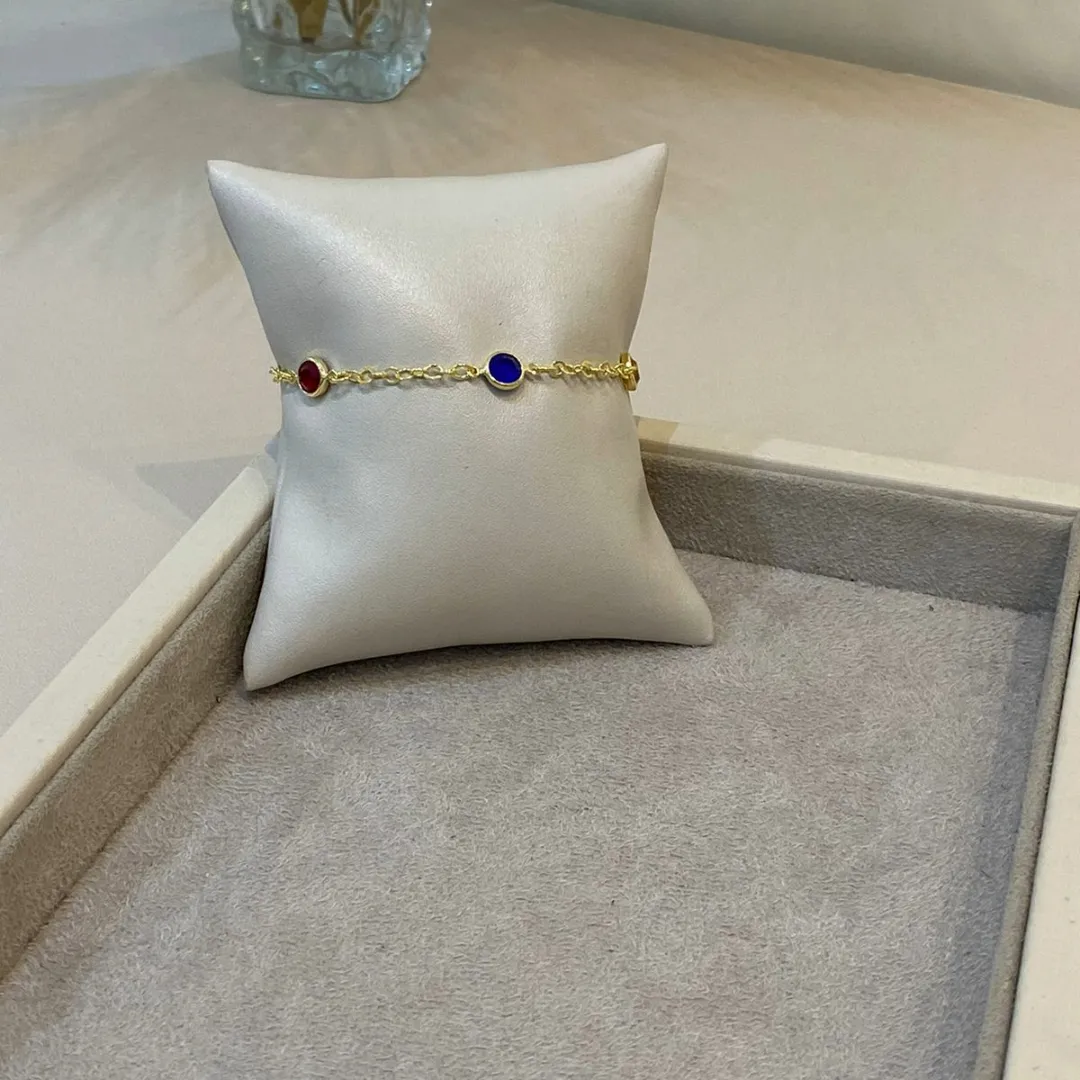 PULSEIRA 5 ZIRCONIAS COLORIDAS