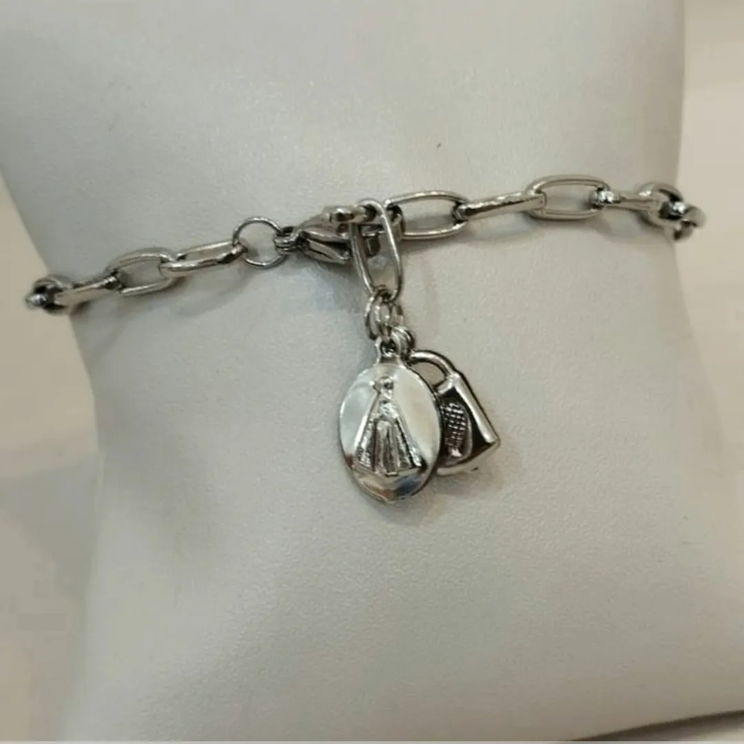 PULSEIRA AÇO CADEIA DE CONSAGRAÇÃO 22CM