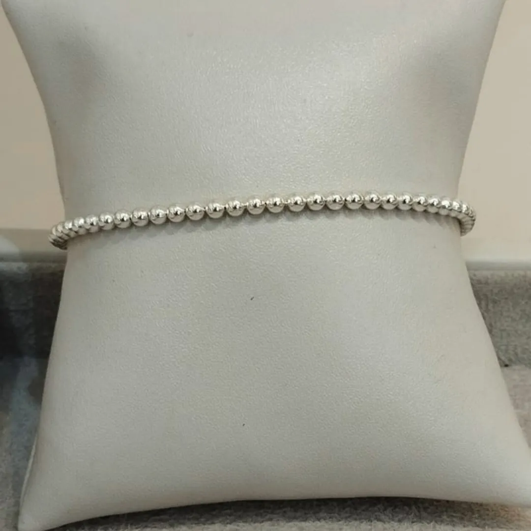PULSEIRA PRATA BOLINHAS