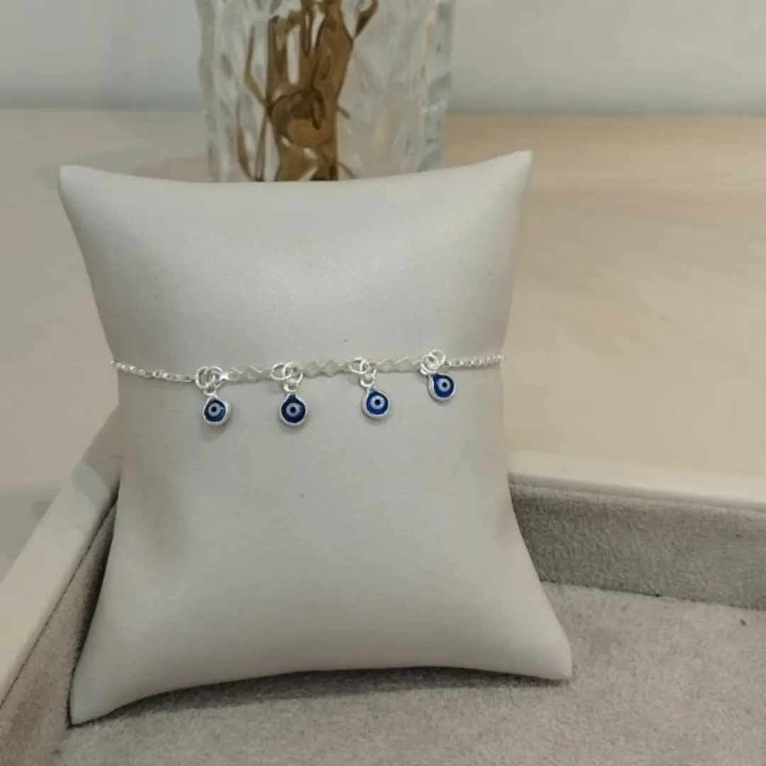 PULSEIRA PRATA CARTIER OLHO GREGO