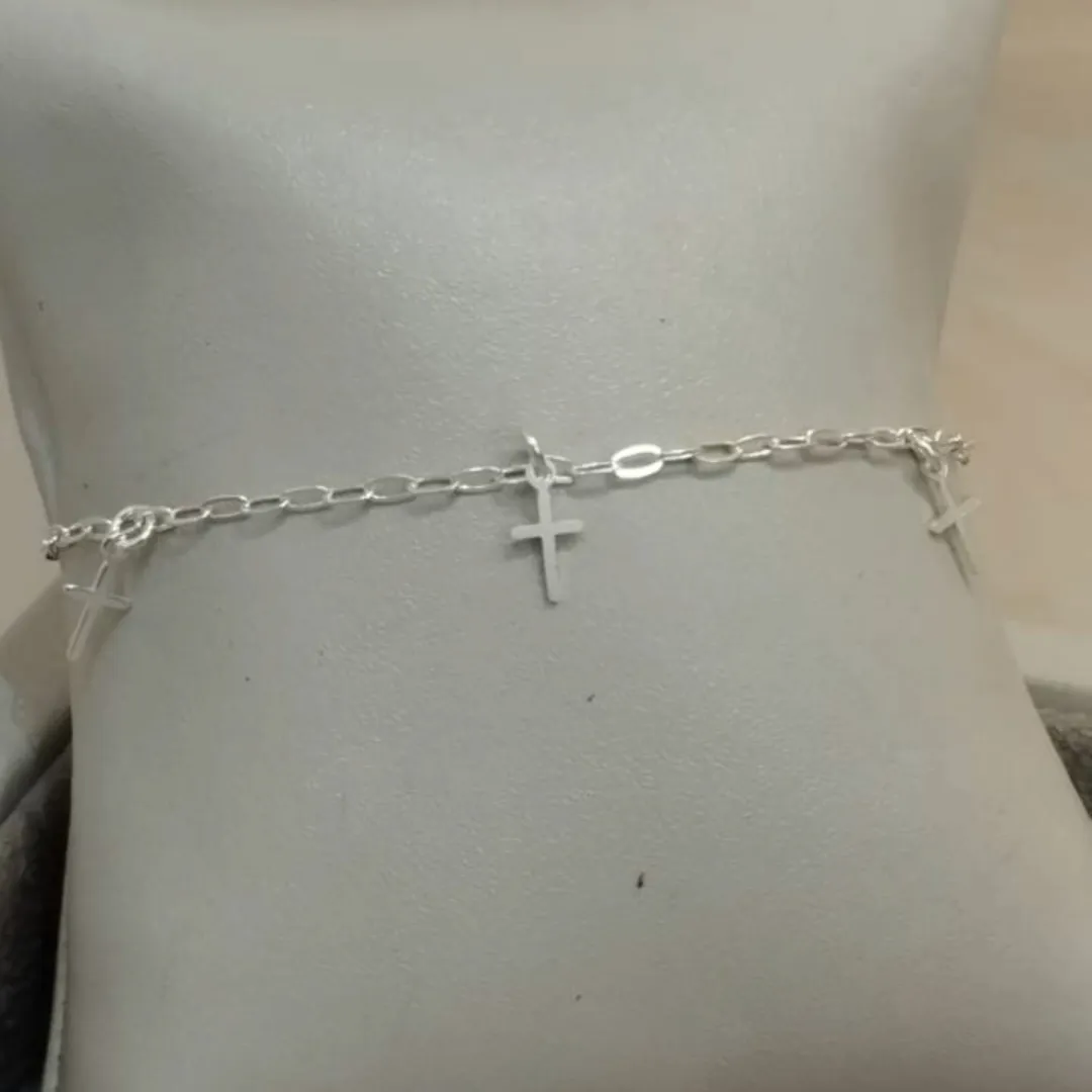 PULSEIRA PRATA CRUZ