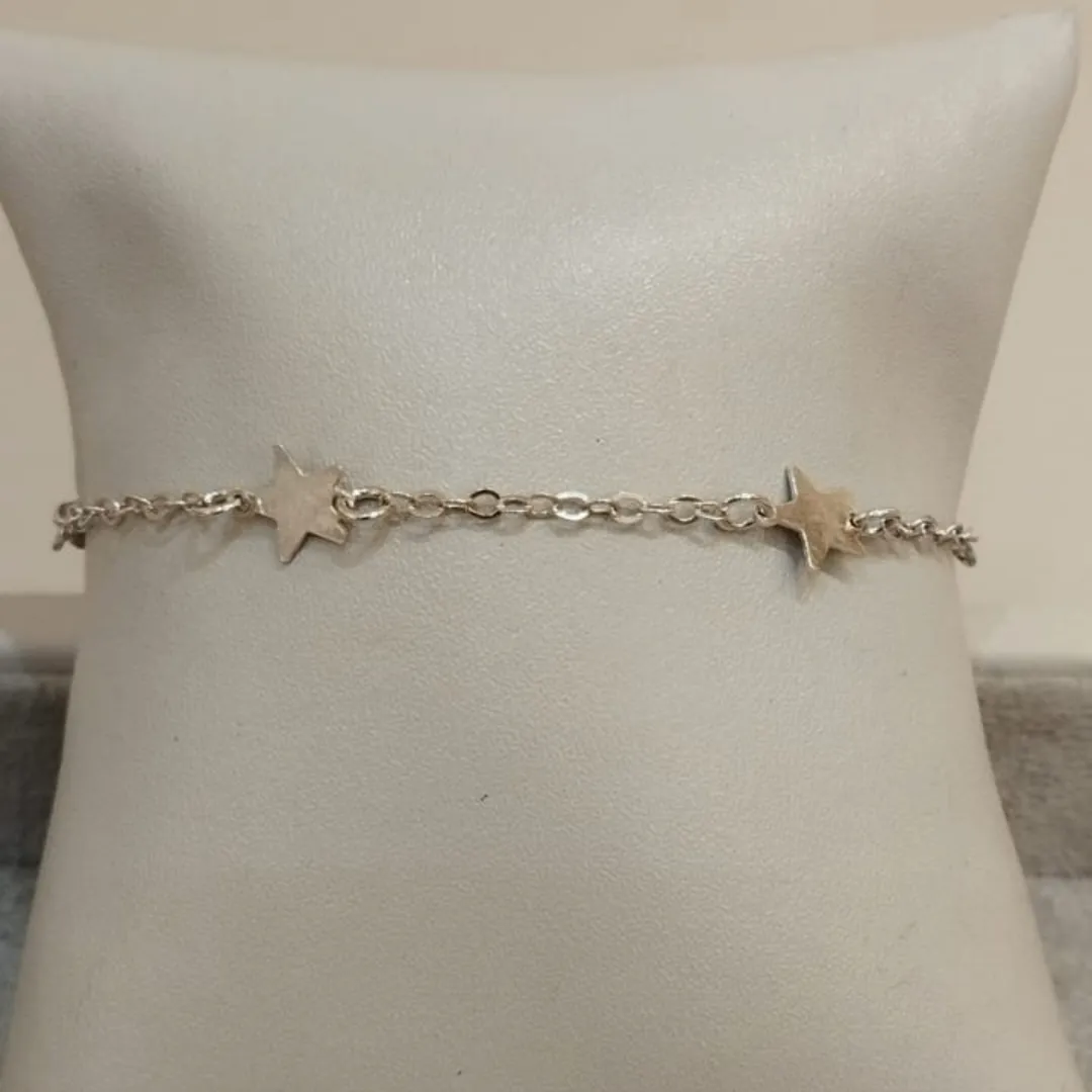 PULSEIRA PRATA ESTRELAS