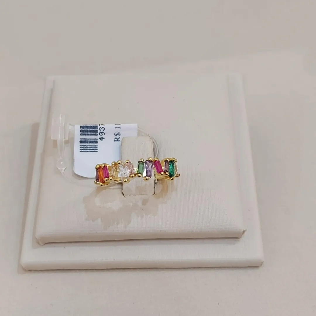 ANEL ZIRCONIAS NAVETES COLORS ELEGANTE