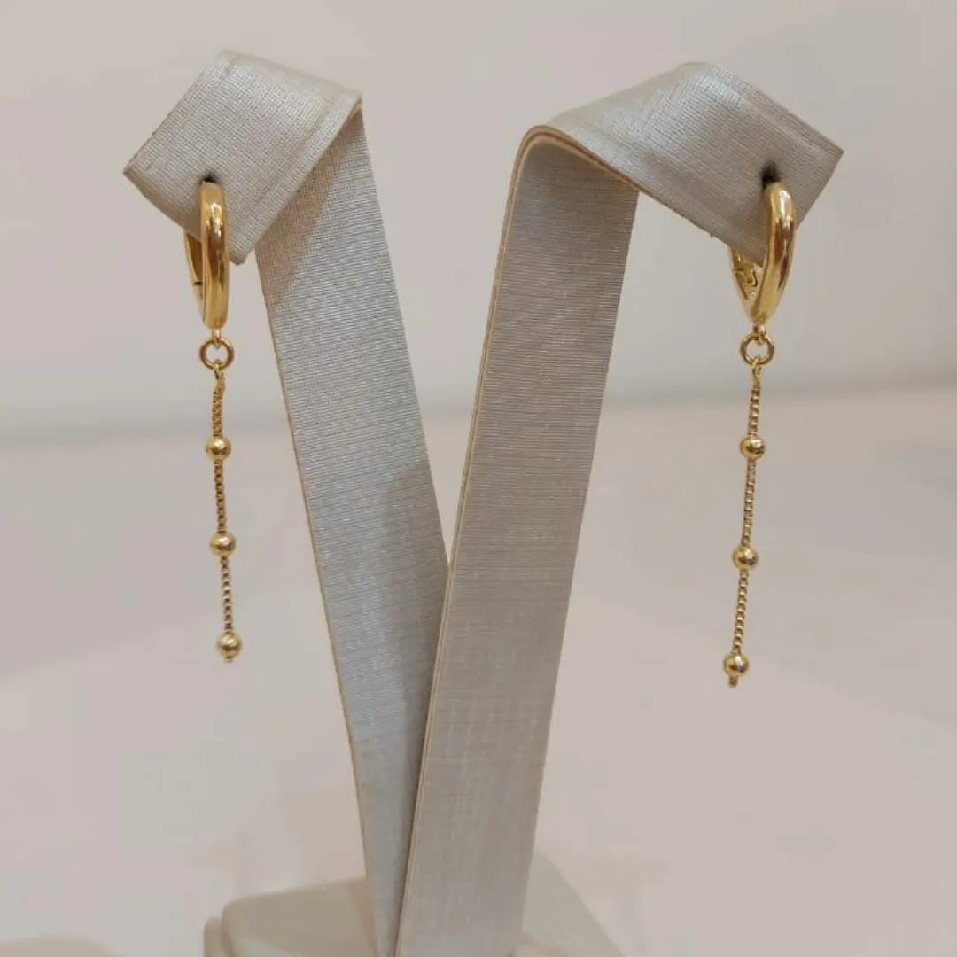ARGOLA BIQUINHO CORRENTE BOLINHAS