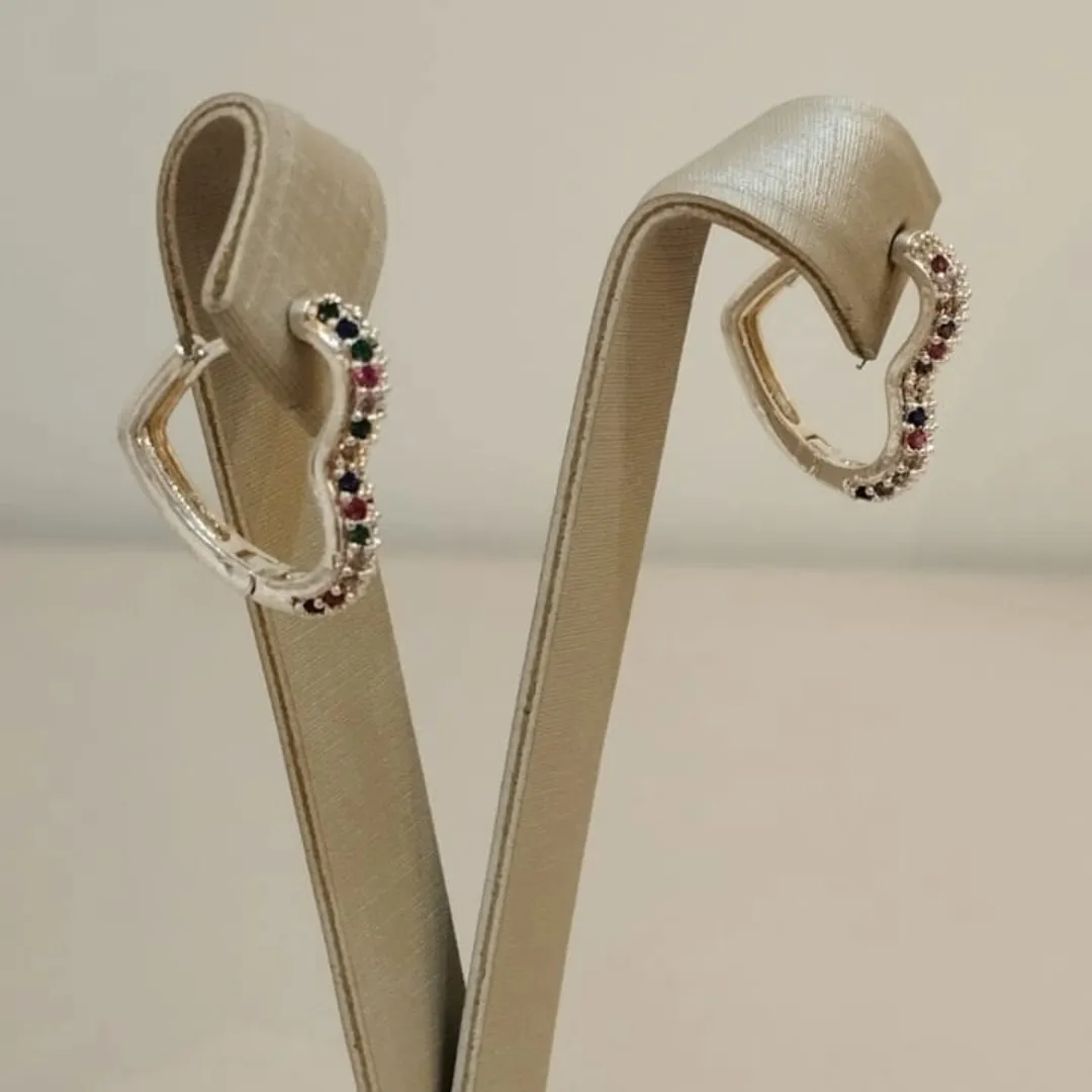ARGOLA CRAVEJADA CORAÇÃO CRAVEJADO  G