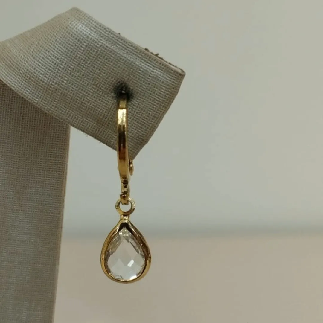 ARGOLA GOTA CRISTAL