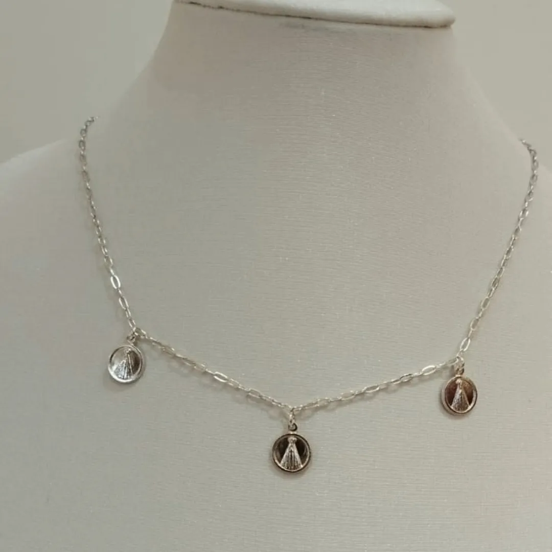 CHOKER PRATA NOSSA SENHORA APARECIDA