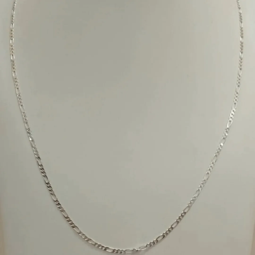 CORRENTE PRATA 3EM1 MASCULINA FINA 60CM