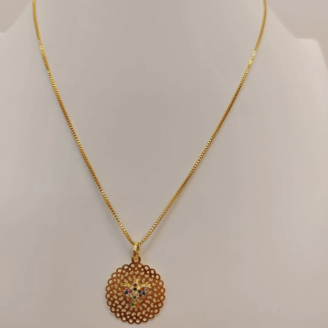 CORRENTE VENEZIANA COM MANDALA DE ESPÍRITO SANTO COLORS