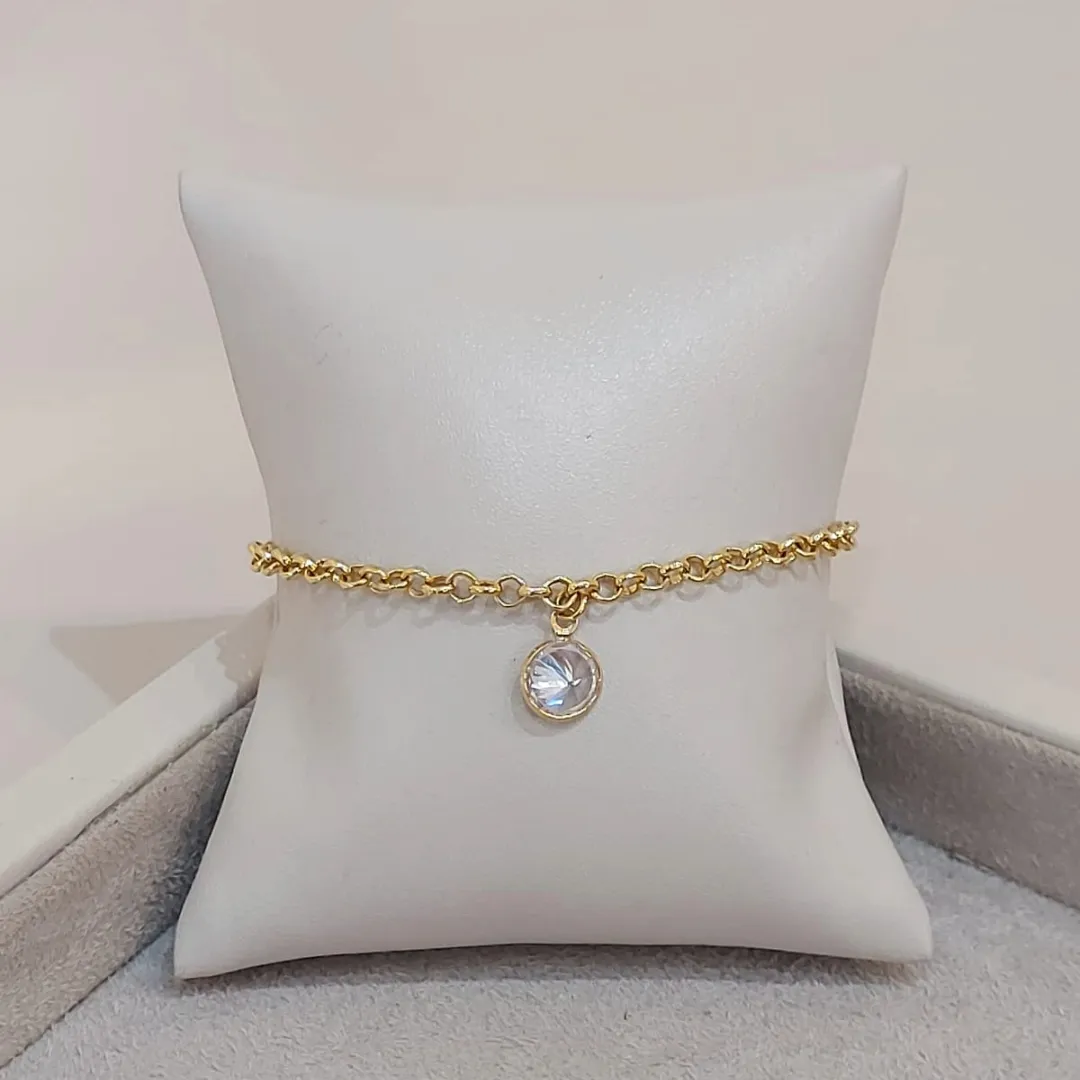PULSEIRA ELO PORTUGUÊS C/ZIRCÔNIA