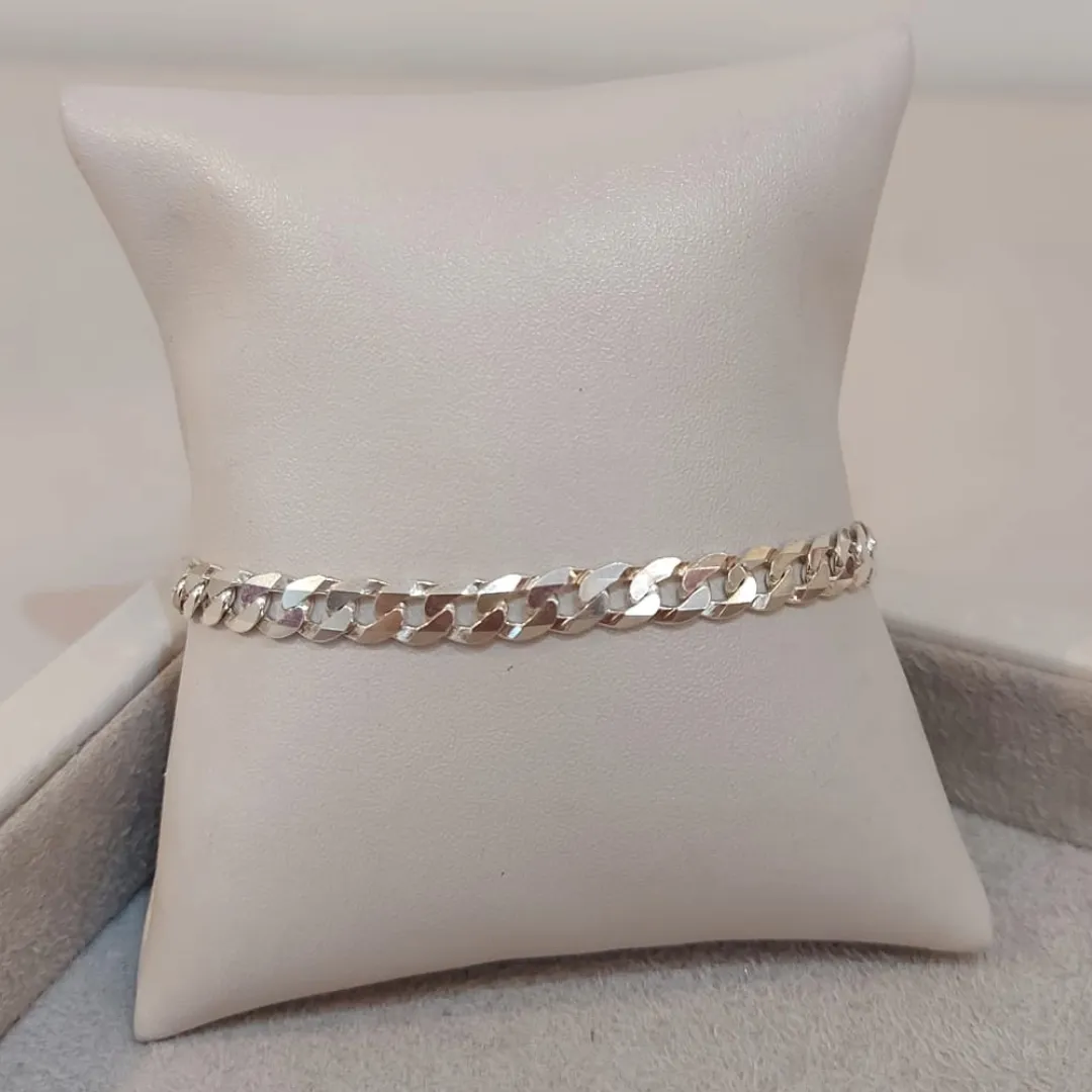 PULSEIRA PRATA MASCULINA GRUMET