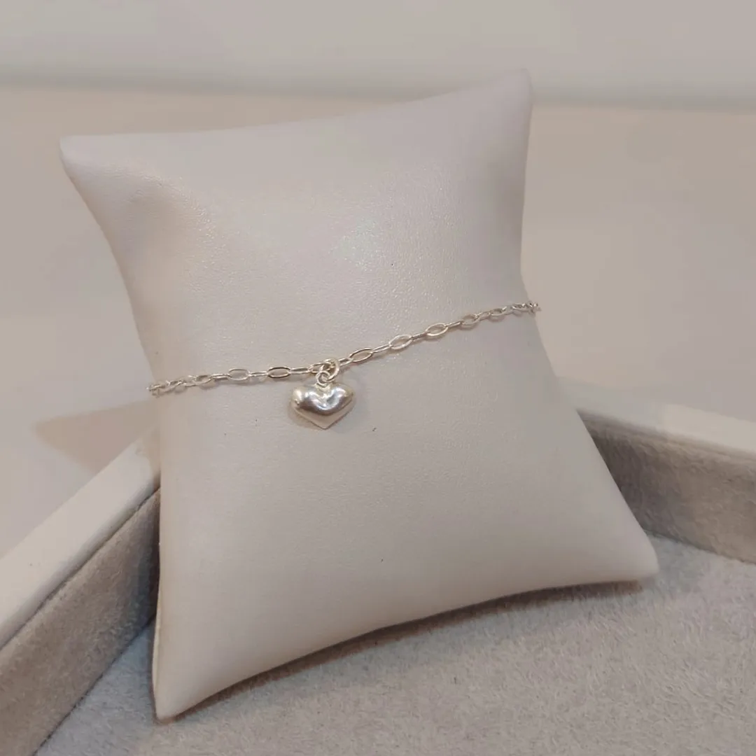 PULSEIRA PRATA PING CORAÇÃO
