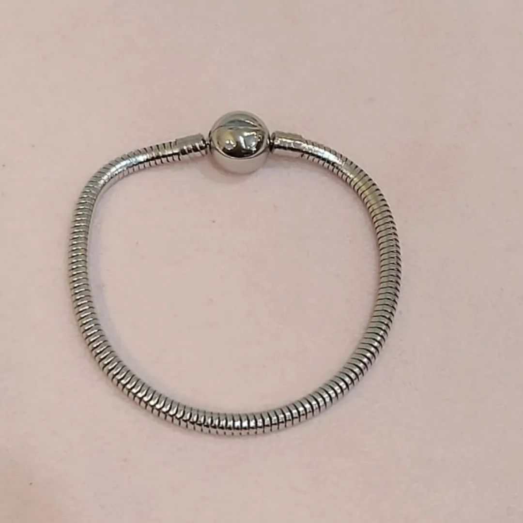 PULSEIRA AÇO PANDORA BOLINHA 17CM