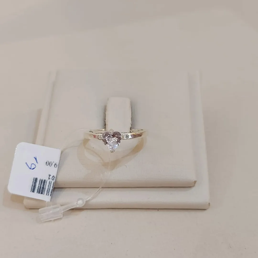 ANEL PRATA YOU & ME CRISTAL TAMANHO 19