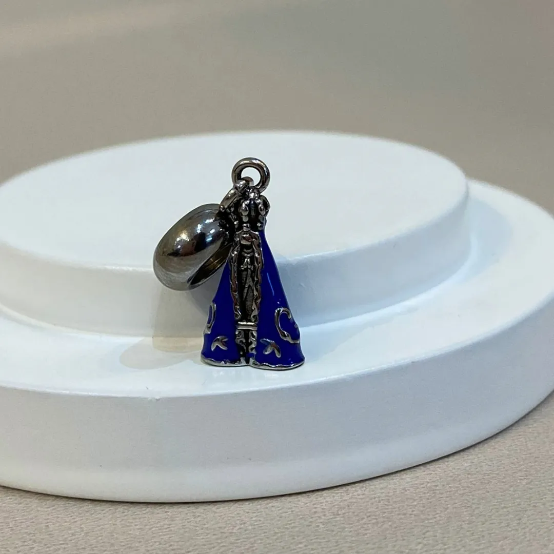 BERLOQUE AÇO NOSSA SENHORA APARECIDA RESINADA