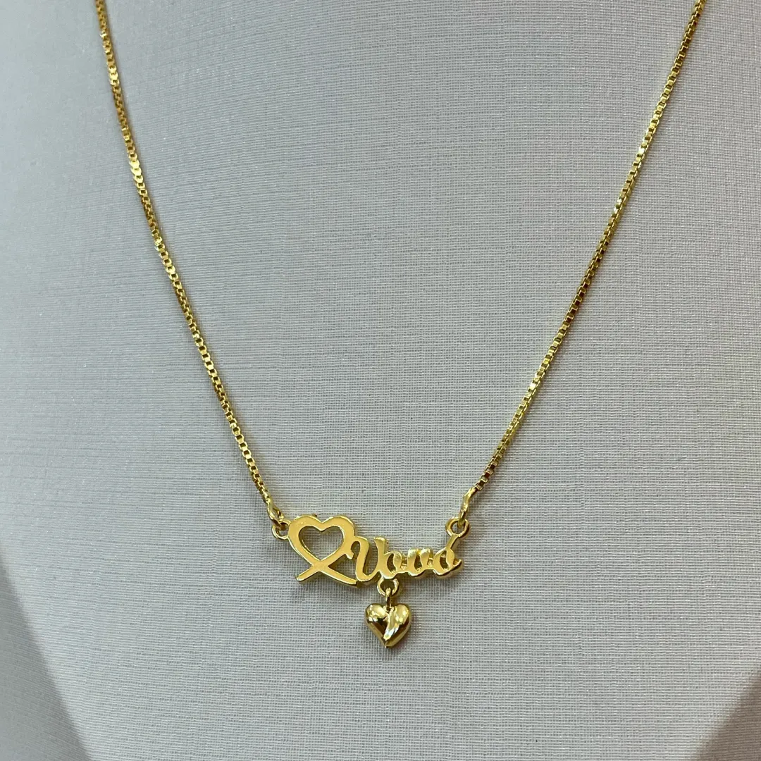 COLAR VOVÓ C/ PINGENTE CORAÇÃO