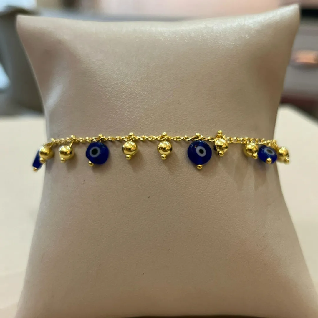 PULSEIRA OLHO GREGO E BOLINHAS