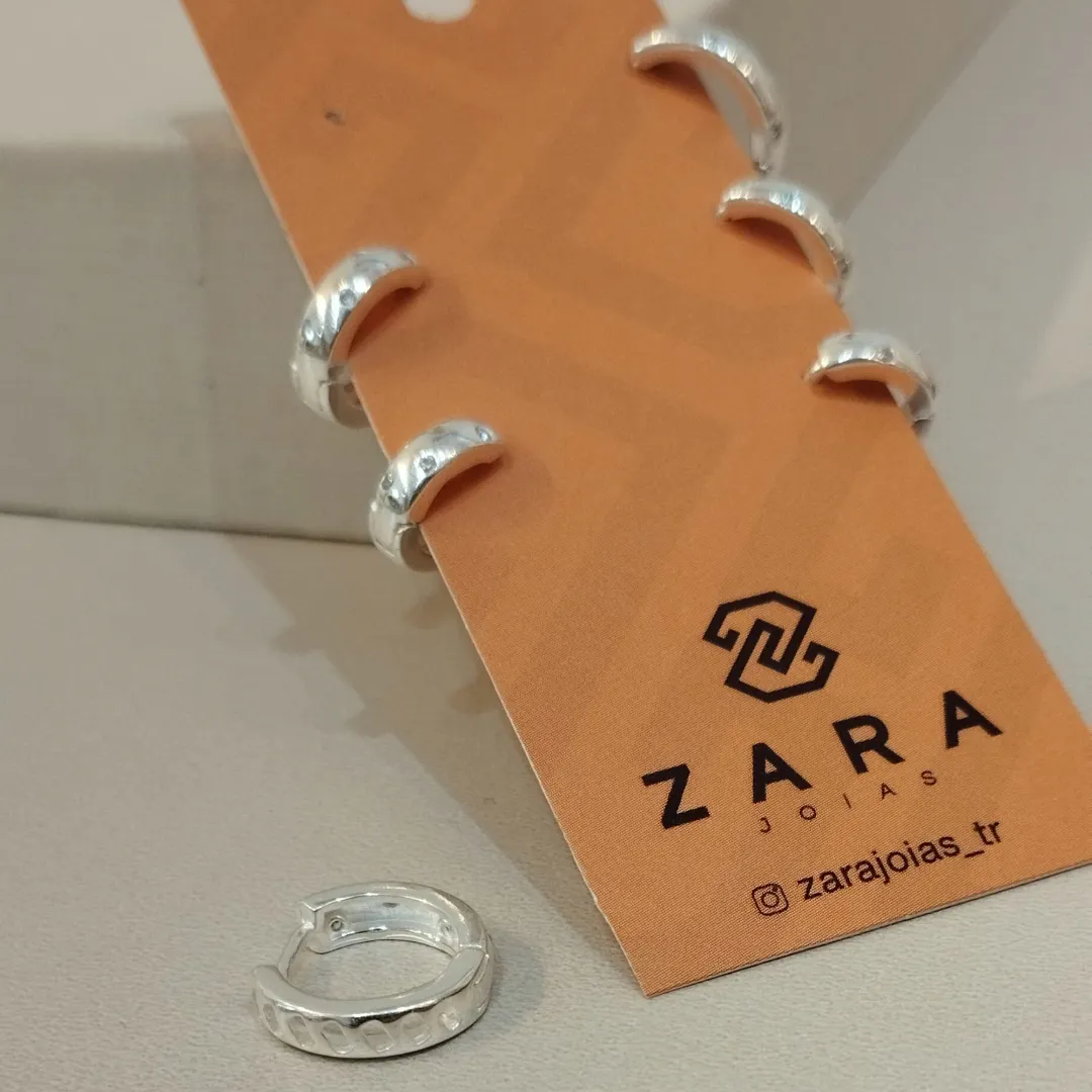 TRIO PRATA ARGOLAS ZIRCÔNIAS