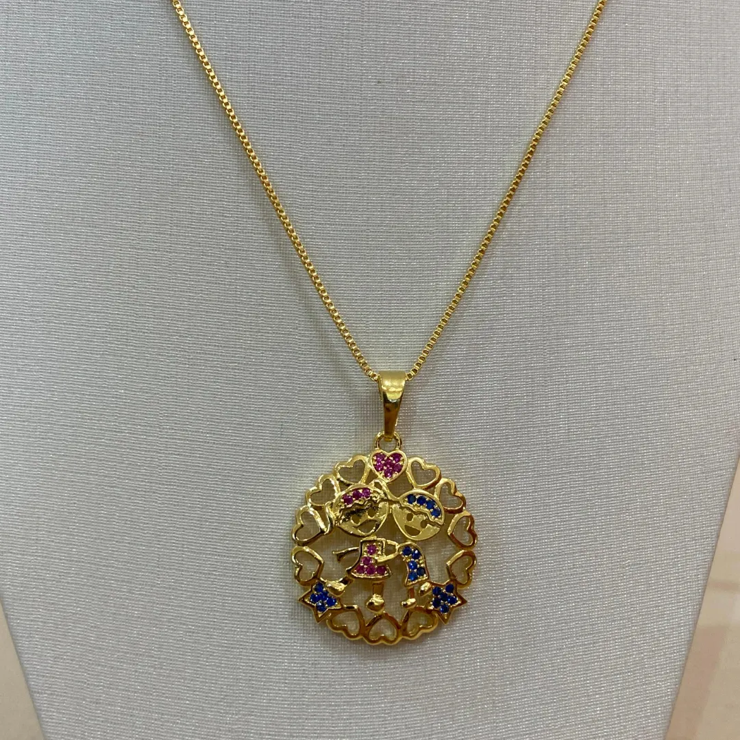 COLAR CASAL FILHOS MANDALA