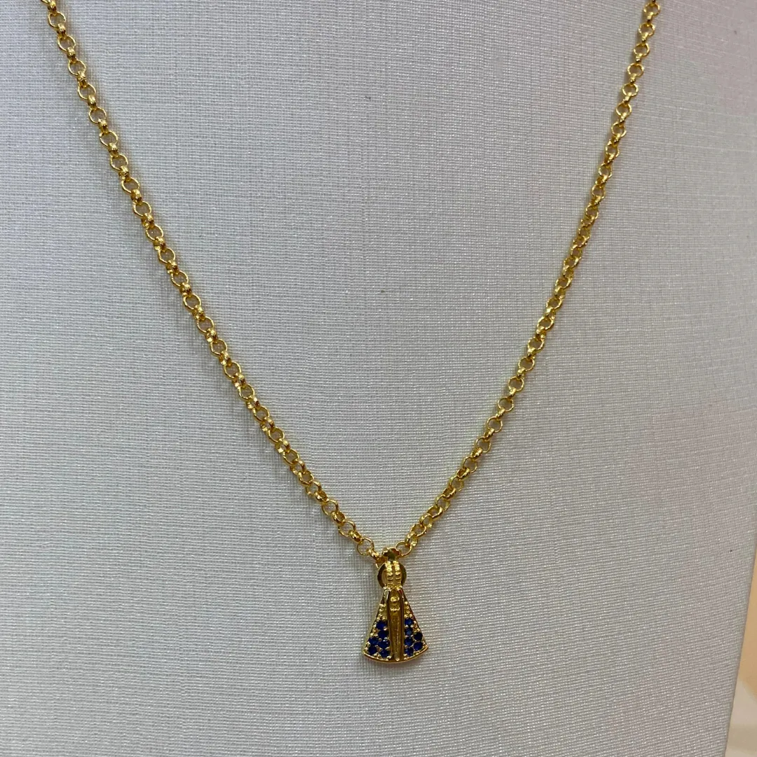COLAR ELO PORTUGUÊS NOSSA SENHORA AP DELICADA