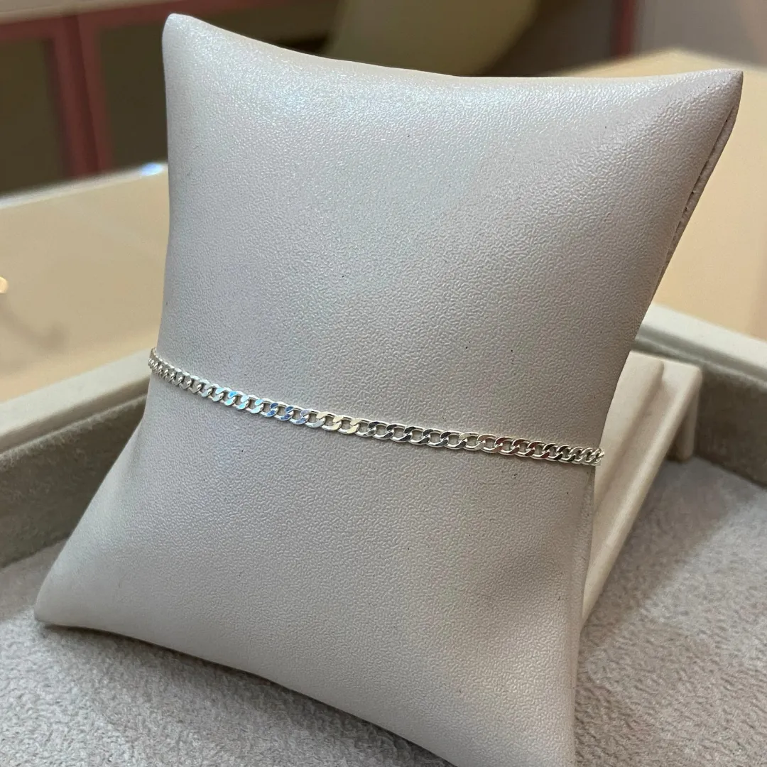 PULSEIRA PRATA GRUMET FINA